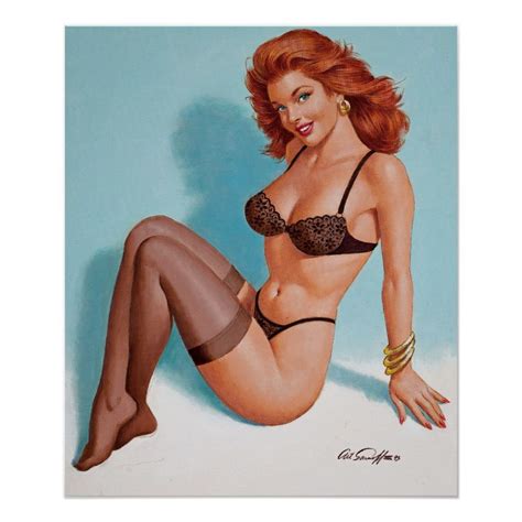 Black Lingerie Pin Up Art Poster Artofit