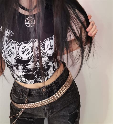 Outfit Lol Metalhead Aesthetic Outfit Metalhead Fashion Edgy Outfits