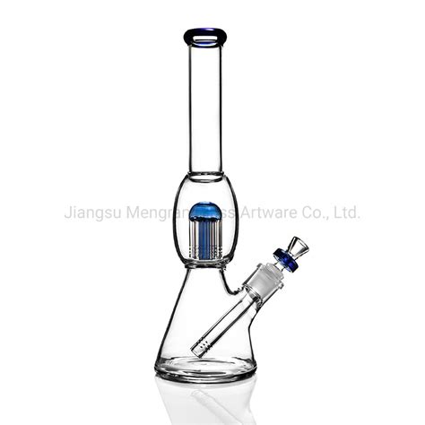 Fashion Big Glass Smoking Pipe Wth 8 Arm Tree Percolator Transparent