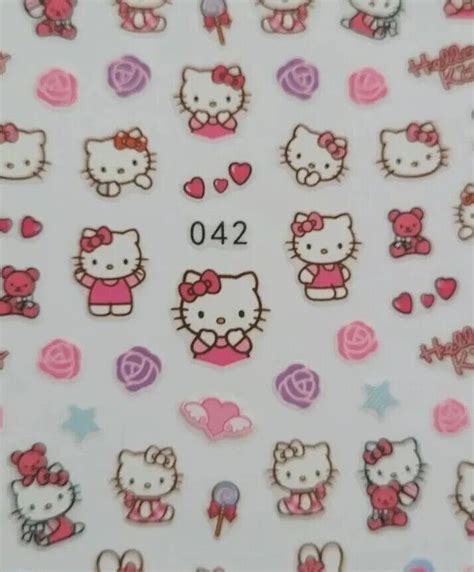 Hello Kitty Nail Art Stickers Ebay