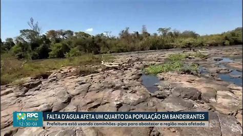 Vídeo: Falta de chuvas deixa 25% dos moradores sem água em Bandeirantes ...