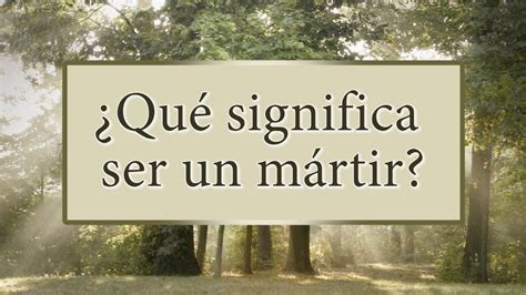 O Que Significa Martir - ¿Qué significa ser un Mártir? KnoWhy #1 - YouTube