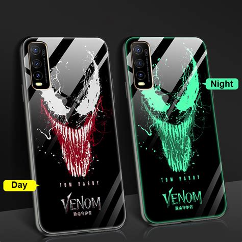 Venom Case Vivo Y I Luminous Hard Shockproof Casing Y I Y