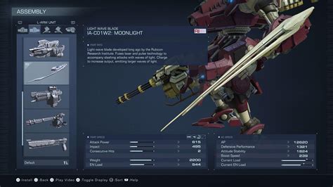 How to get Moonlight Blade in Armored Core 6 - Charlie INTEL