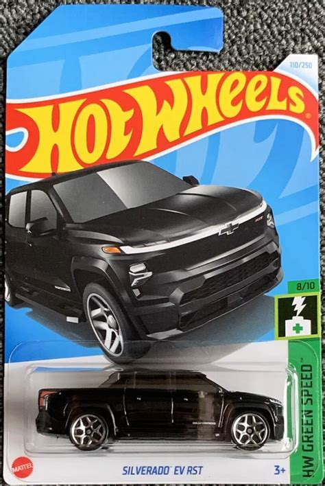 2024 Hot Wheels Silverado EV RST New For 2024 Mainline HW Green Speed