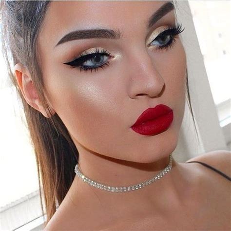 80 Over The Top Prom Makeup Ideas To Make You Look Wow Red Lip Makeup