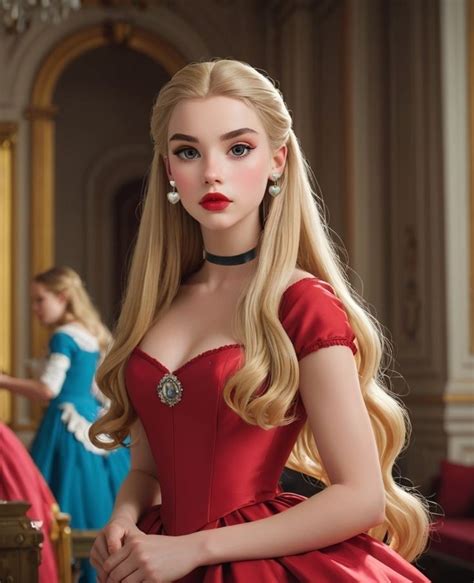 Princess Blonde Hair Characters Red Hair Princess Fancy Girl