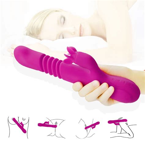 Telescopic Female Male Masturbator Vibration Realistic Soft Pussy Sex