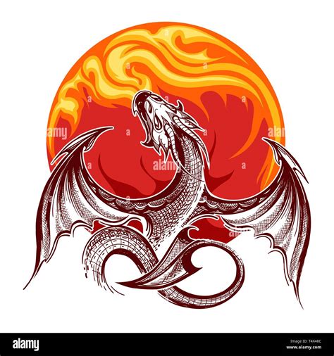 Monster Dragon Stock Vector Images Alamy