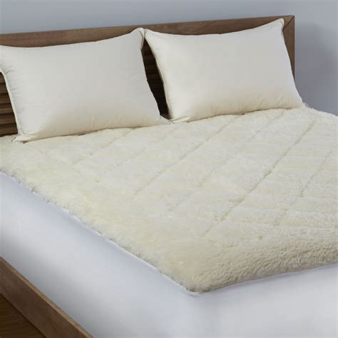 Cotton Mattress Topper / 6 Sides Protection Zipper Bed Cover Pure ...