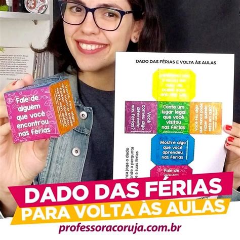 Dado de Volta às Aulas Professora Coruja