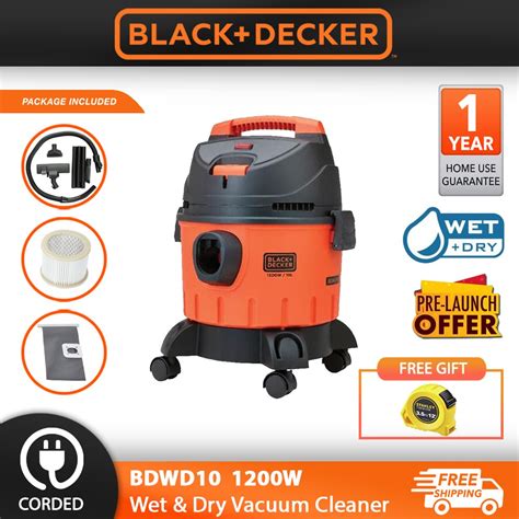 Black And Decker Bdwd10 1200w 10l Wet And Dry Vacuum Cleaner Shopee Malaysia