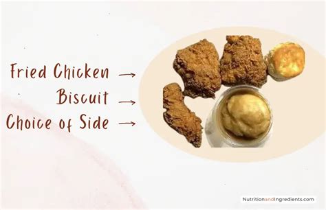 Calories in KFC Fried Chicken Combo Meal