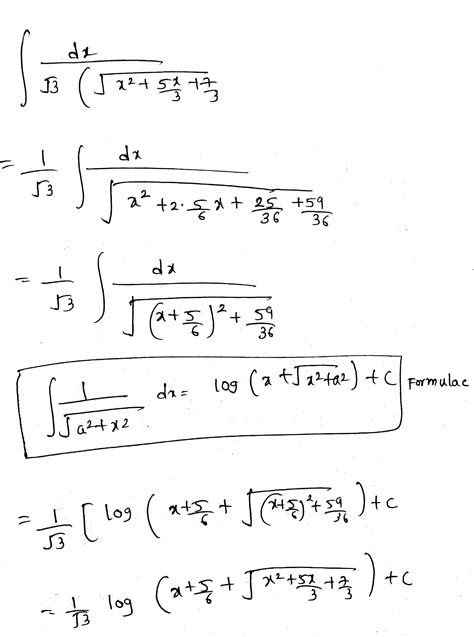 Evaluate The Following Integral Int 1√3x25x7 Dx