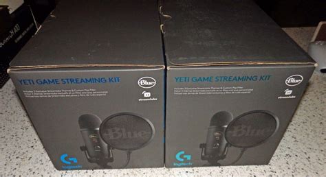 New Logitech Yeti Blue Game Streaming Kit Usb Condenser Microphone Streamlabs 97855180902 Ebay