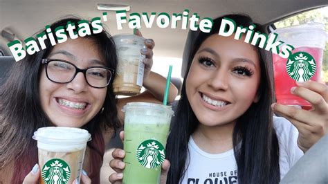 Trying Baristas Favorite STARBUCKS Drink YouTube