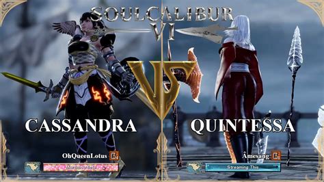 Soulcalibur Vi Ohqueenlotus Cassandra Vs Amesang Quintessa Xbox