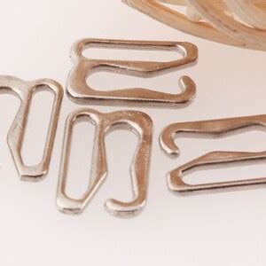 Pcs Silver Metal Bra Making Strap Slide Hooks Buckle Lingerie Adjustment Strap Bikini G Hooks