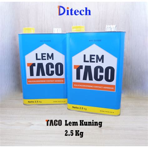 Jual TACO Lem Kuning Serbaguna 2 5Kg Edging Lem HPL Triplek Vinyl