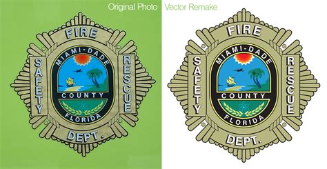 Miami Dade Fire Dept Logo Vectorize by Paul Thomas at Coroflot.com