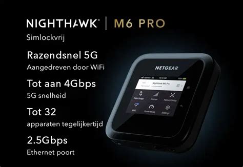 Nighthawk M Pro G Wifi E Mobiele Router Mr Netgear