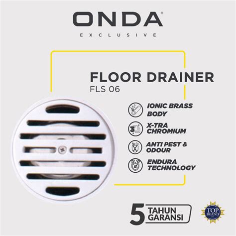 Jual ONDA Floor Drainer Saringan Air Lantai FLS 06 Shopee Indonesia