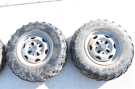 2007 Honda Trx420 Rancher Fourtrax 420 Set Of Wheels Rims And Titan 489