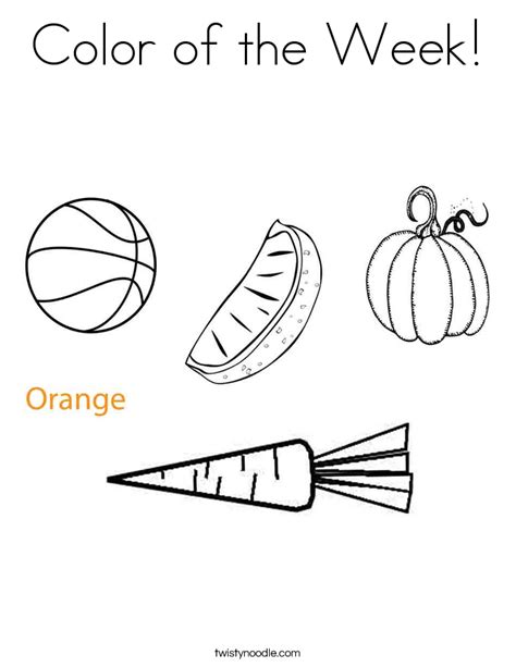 color   week coloring page twisty noodle