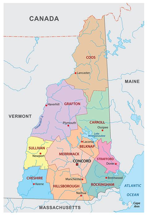 Mapas De Nuevo Hampshire Atlas Del Mundo