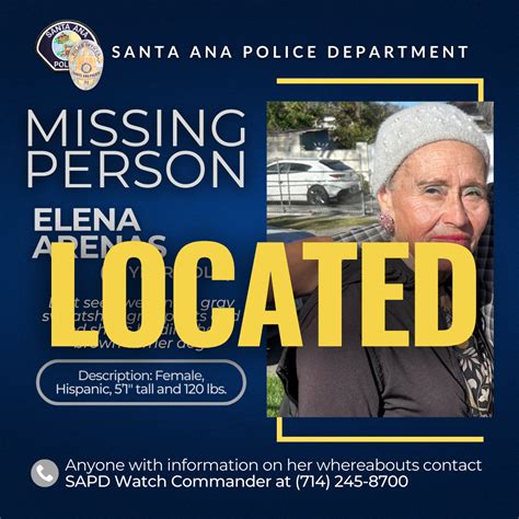 Missing Santa Ana Woman With Dementia Located With Help From The Orange