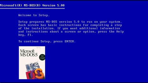 Installing Ms Dos 50 Youtube