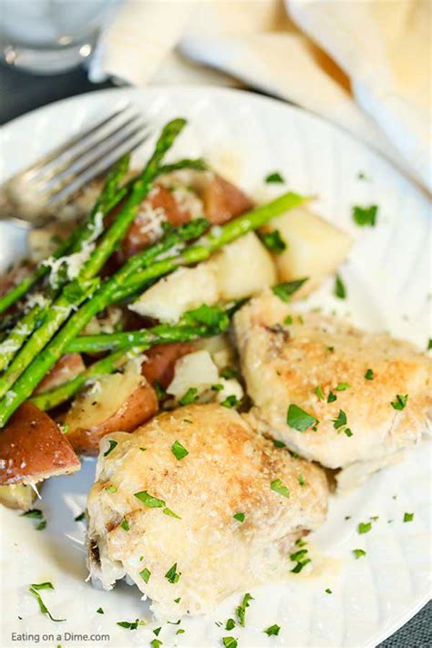 Slow Cooker Garlic Parmesan Chicken Thighs At Susie Fitzgerald Blog