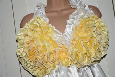Fluffy Bust Sissy Ruffle Bra Satin Babydoll Nightie Sissy Lingerie ANT B 37x Etsy