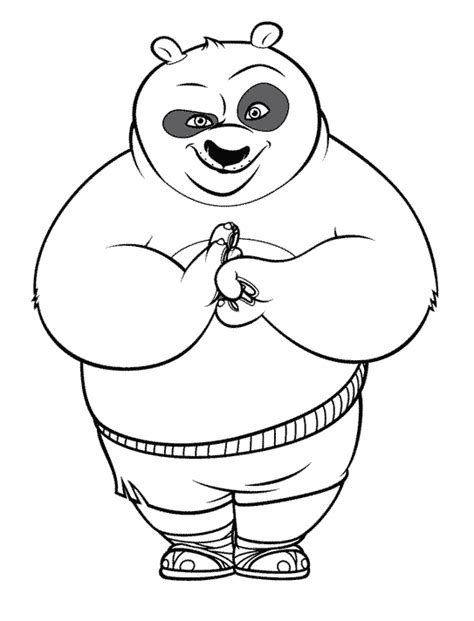 Coloriage de Kung Fu Panda à télécharger Coloriages de Kung fu Panda