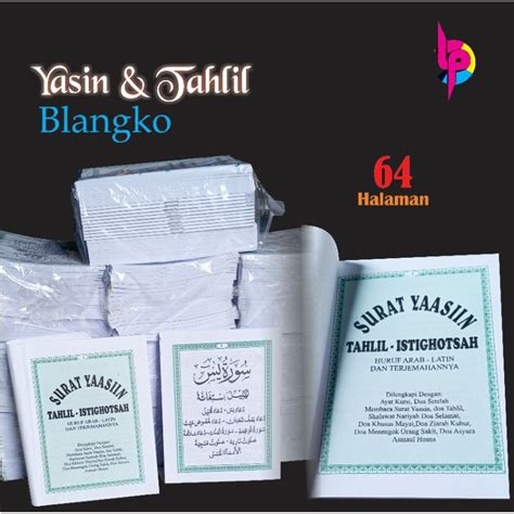 Jual Blangko Yasin Yasin Saku Surat Yasin Dan Tahlil Hal Shopee