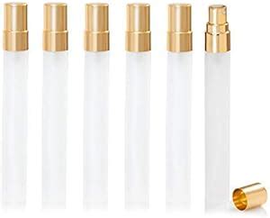 Enslz Lot De Mini Flacons Vaporisateurs En Verre D Poli