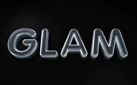 glam word mirrored  photo  pixabay