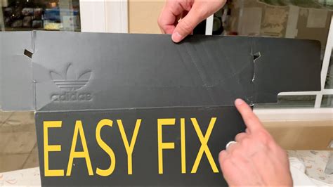 How To Fix A Damaged Shoe Box Step By Step Easy Sneaker Box Fix Youtube