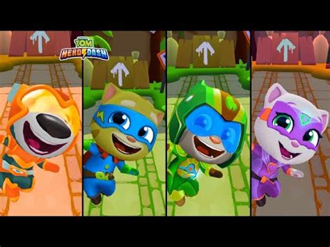 New Talking Tom Hero Dash Sunbeam Hank Vs Super Hero Ginger Vs Power