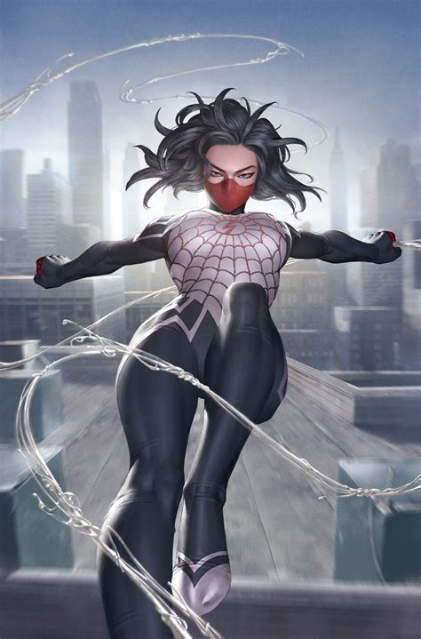 silk and cindy moon (marvel and 1 more) drawn by yoon_junggeun | Danbooru