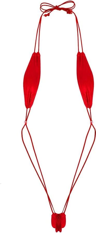 JEATHA Womens Micro One Piece Sling Shot Swimsuit Bikini Underwear Monokini Lingerie Swimwear