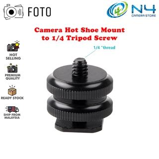 Camera Hot Shoe Mount To Tripod Screw Adapter Flash Shoe Mount For Dslr Camera Rig
