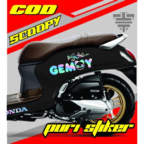 Jual Stiker Scoopy Gemoy Cutting Cticker Scoopy Cutting Striping Scoopy Prestige All Scoopy New