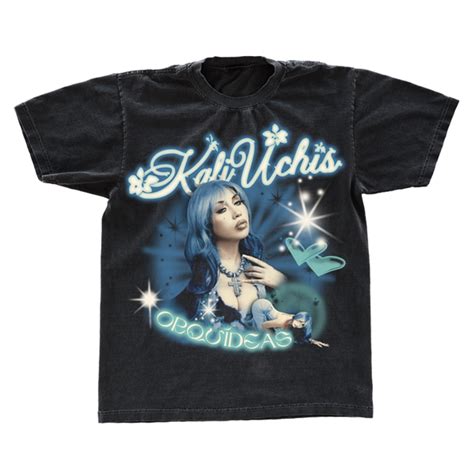 Black Orquídeas Short Sleeve T Shirt Kali Uchis Official Store