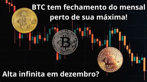 Bitcoin BTC vai fechar na máxima do mensal se o próximo mês abrir