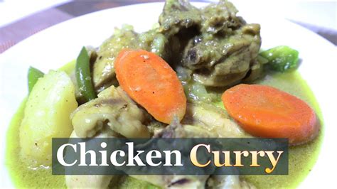 Chicken Curry Recipe Filipino Style Youtube