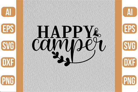 Happy Camper SVG Graphic by nasemabd88 · Creative Fabrica