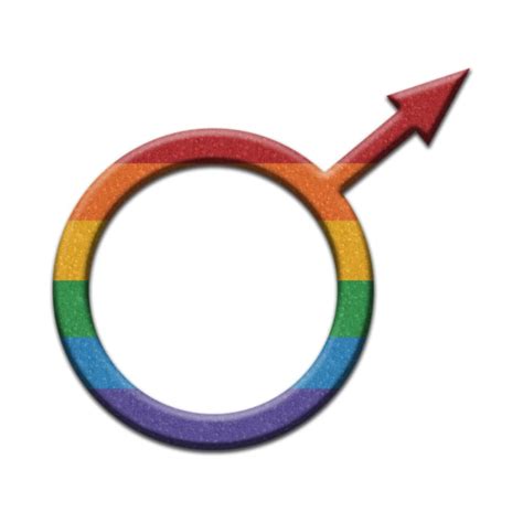 Rainbow Colored Round Gay Pride Male Gender Symbol Male Gender Symbol Pin TeePublic