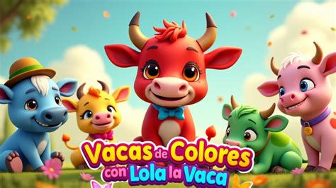 Vacas de Colores con Lola la Vaca Canción Infantil Divertida