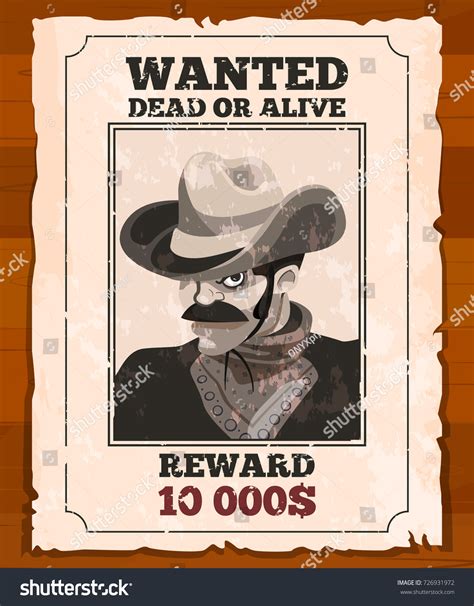 12 Afiches Se Busca Del Viejo Oeste Con Informacion Images, Stock